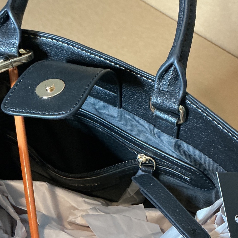Nine West Beige and Black Satchel - Picture 8 of 10